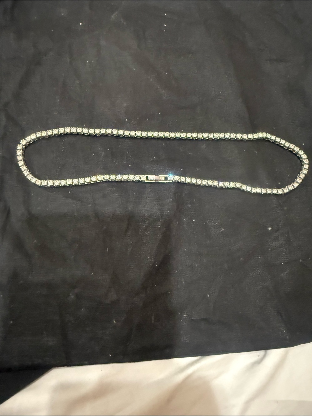 Classic White Crystal Tennis Necklace - Women Jewelry